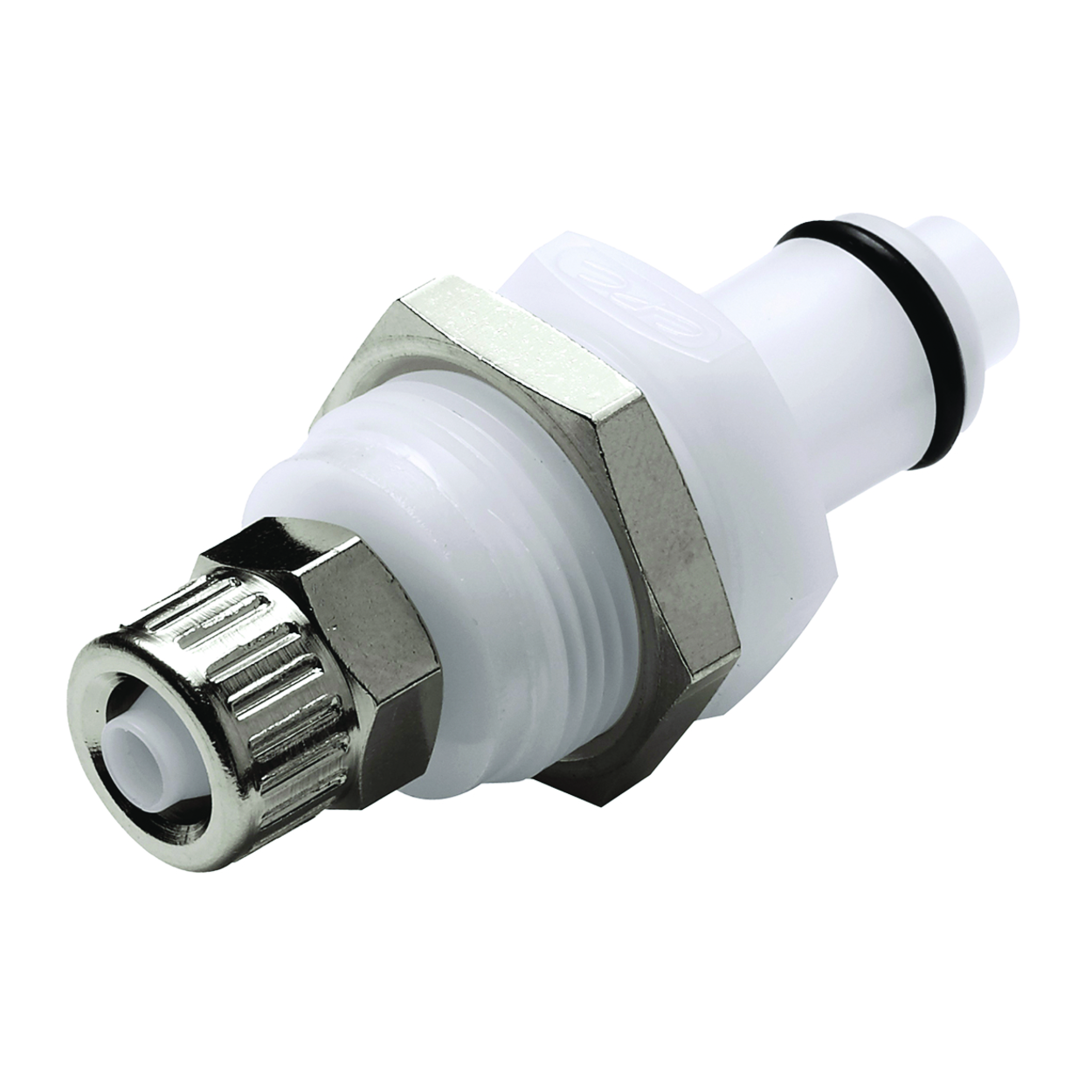 Search Rapid couplings, POM, hose nipples with hose screw-joint, with valve, for plate mounting Bürkle GmbH (996876) 