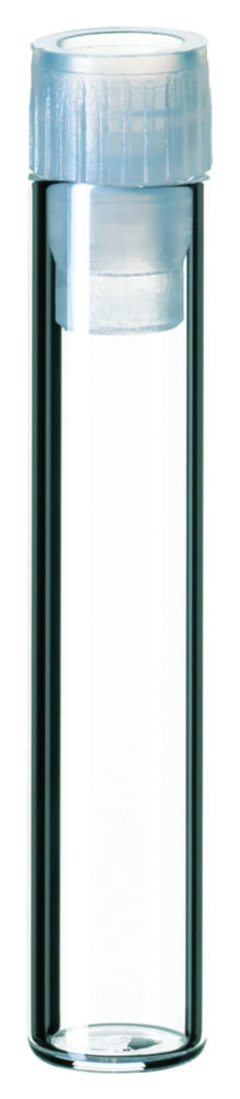 LLG-Flachbodengläser mit PE-Kappe (mit abgeschmolzenem Rand) ND8, ND12, ND15