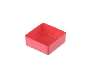 Einsatzboxen 54x54x23 mm rot, PS, VE=200