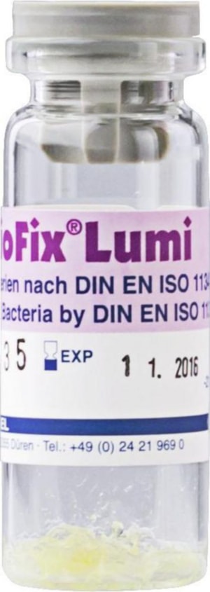 BioFix Lumi Leuchtbakterien DIN EN ISO 11348-2 -spezialverpackt in K&uuml;hlbeuteln Packung � 10 R&ouml;hrchen, 20 Bestimmungen