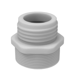 Gewindeadapter PTFE, GL45 (m, Kappe) auf 2" Tri-sure (m, Fa&szlig;)
