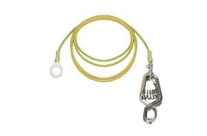 Erdungskabel, 1 Zange 1 Anschlussring, L=1,50m