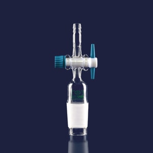 Verbindungsst&uuml;cke f&uuml;r Schl&auml;uche, Borosilikatglas 3.3, gerade, mit Hahn