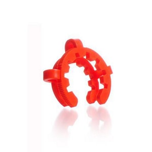 KECK-Klemme, NS 34,5, orange POM, f&uuml;r Kegelschliffe