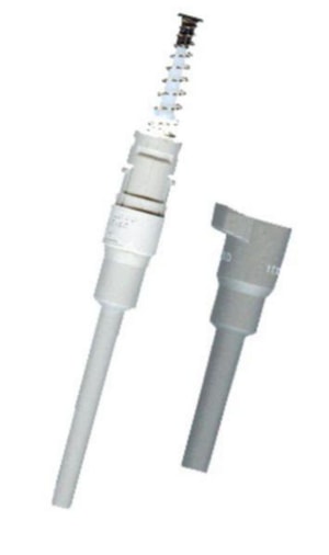 Unterteil mit PTFE-Beschichtung (h&ouml;here Chemikalienbest&auml;ndigkeit), f&uuml;r Eppendorf Research&reg; plus, Einkanal, 1.000 &mu;L, Farbcode: