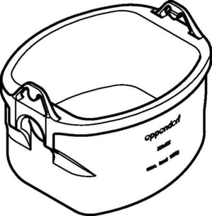 Rechteckbecher f&uuml;r Ausschwingrotor S-4xUniversal-Large