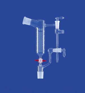 Destilliervorlage n.Ansch&uuml;tz-Thiele schr&auml;g, Kolbeninhalt 100 ml, Absaugstutzen GL 18, H&uuml;lse/Kern NS 29/32, mit PTFE-K&uuml;ken