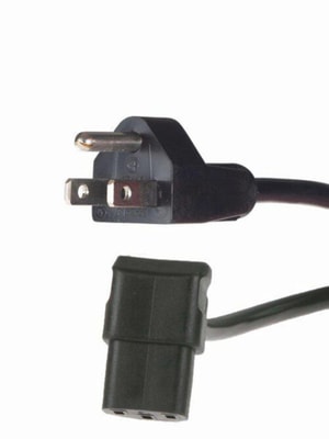 Netzkabel 120 V, US Stecker L-f&ouml;rmige Kaltger&auml;tedose