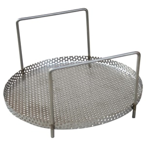 Reinigungsk&ouml;rbe f&uuml;r Reinigungsbeh&auml;lter, Edelstahl V2A, rund