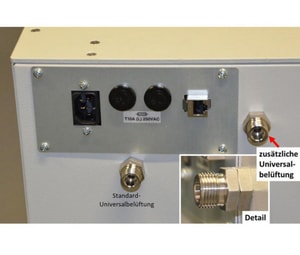 Universalbel&uuml;ftung - Einlass Schlauch 8 mm und Feindosierventil