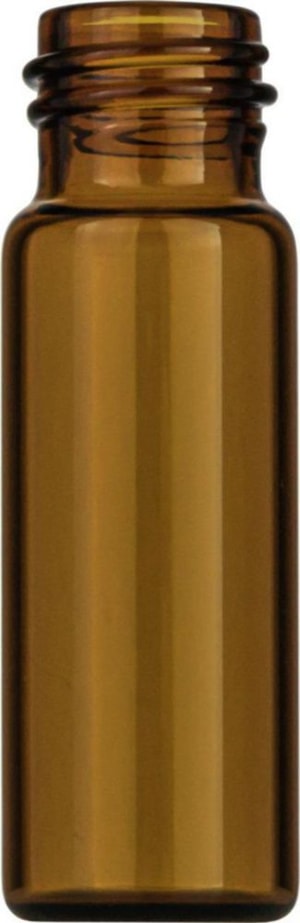 Gewindeflaschen N 13-4, 4 ml Au&szlig;endurchmesser: 14,75 mm, Au&szlig;enh&ouml;he: 45 mm braun, flacher Boden, VE=100