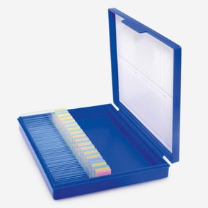 Objekttr&auml;ger-Boxen f&uuml;r 25 Objekttr&auml;ger, wei&szlig; VE=10