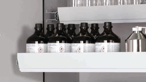 Auszugswanne Standard 60kg 29L St.bl. besch.gl. RAL7035 Q90 S90 1200mm