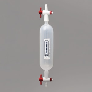 Gassammelrohre, PP, mit geradem Absperrhahn an beiden Enden