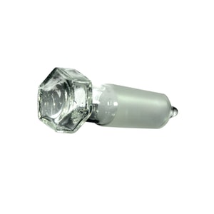 LLG-Hexagonal hollow stoppers, borosilicate glass 3.3, pointed