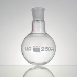 LLG-Round bottom flasks with standard ground joint, borosilicate glass 3.3