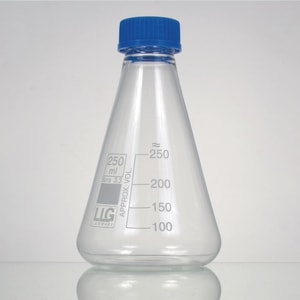 LLG-Erlenmeyer flasks, borosilicate glass 3.3, with screw cap