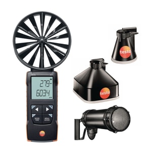 Flügelrad-Anemometer testo 417, Tricher-Set 2