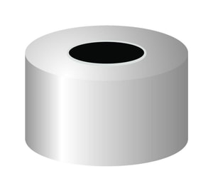 Alu-B&ouml;rdelkappen N13, silber Loch, VE=100