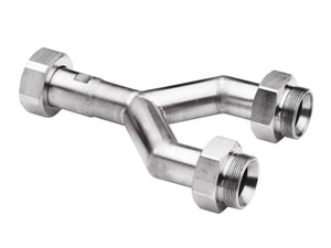 2fach-Verteiler M38x1,5 1x M38x1,5 innen auf 2x M38x1,5 au&szlig;en