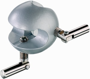 Kugelmuffe f&uuml;r St&auml;be bis 13 mm, Zinkdruckguss, pulverbeschichtet