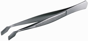 Deckglaspinzette rostfrei, gerade, 105 mm