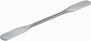 M&ouml;rser-Doppelspatel, rostfrei, 150 mm, steif