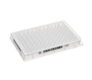 Microplate 96/V, Wells klar, 2D SafeCode, RecoverMax&reg;-Well-Design, PCR clean, wei&szlig;, 80 Platten (5 Beutel � 16 Platten)