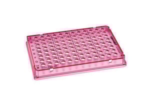 Eppendorf twin.tec&reg; Trace PCR Plate 96, skirted, 150 &mu;L, PCR clean, fuchsia, 25 Platten