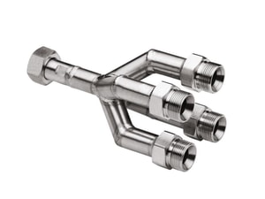 4fach-Verteiler M24x1,5, 1x M24x1,5 innen auf 4x M24x1,5 au&szlig;en