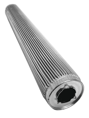 Mikrofilter-Einsatz, 25 Mikron. Mikrofilter-Geh&auml;use aus Kunststoff