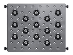 Plattform f&uuml;r Innova&reg; 2000, 33 � 28 cm (13 � 11 in), Edelstahl, Vorbest&uuml;ckte Plattform f&uuml;r 50-mL-Erlenmeyerkolben