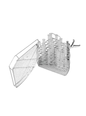 Einsatz 1/4 Container, E 149-06 f&uuml;r 80 Reagenzgl&auml;ser bis 105 mm