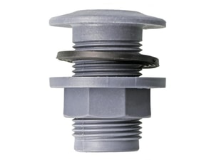 Behälteranschluss, grau