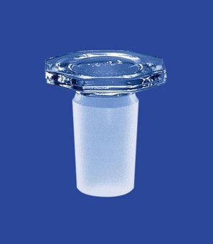 Glas-Stopfen NS 29/32 achtkant, Boro 3.3, halbhohl