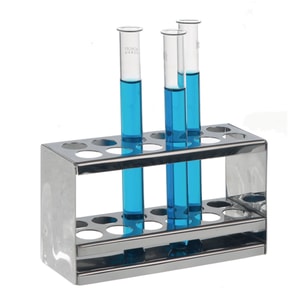 Reagenzglasst&auml;nder, 18/10 Stahl, rechteckig