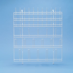 Abtropfgestell 550x600 mm Draht, Poly&auml;thylen wei&szlig;, zum Anbau an Laborm&ouml;beln