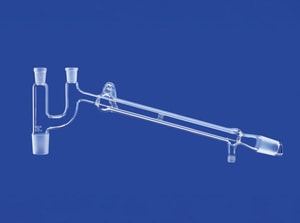 Dest.-Br&uuml;cke nach Claisen 400 mm Mantel, Liebigk&uuml;hler 2 H&uuml;lsen NS 14/23 + 2 Kerne NS 29/32