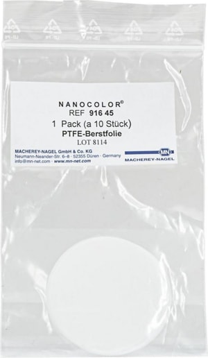 NANOCOLOR PTFE-Berstfolien VE=10