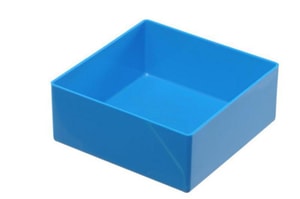 Einsatzbox 108x108x45 mm blau