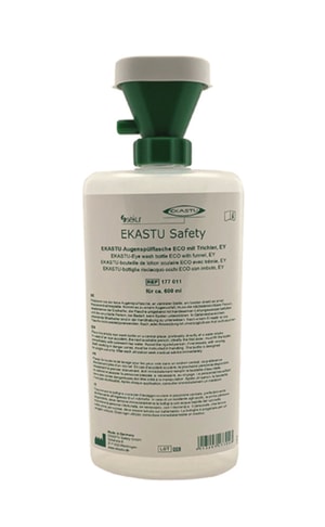 EKASTU-Augensp&uuml;lflasche ECO 600ml, mit Trichter, leer