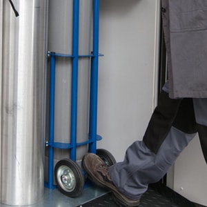 Gasflaschenwagen f&uuml;r 1x50 oder 2x10 Liter Flaschen