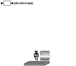 Lochblech 1.4016, H=9mm f&uuml;r VBF/F30.60.110/140/59-S/2S/A.