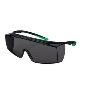 Schutzbrille super f OTG 9169 Farbe: schwarz/gr&uuml;n, Scheibe: PC grau Schwei&szlig;erschutz 5, infradur AF