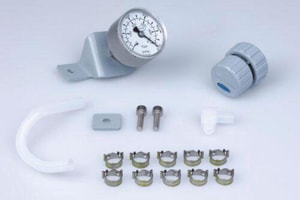 Ausbausatz Manometer mit manuellem Durchflussregelventil C2, für Chemie-Vakuumsysteme NT