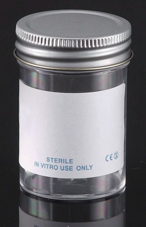 LLG-Probenbehälter, PS, mit Metallkappe, steril