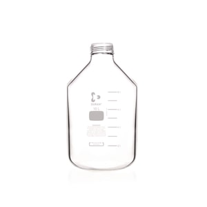 Laborflasche GLS80, 10 Ltr. Weithals, klar, dickwandig ohne Schraubverschluss und Ausgießring