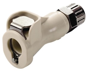 Schnellverschluss-Kupplungen NW 3,2 mm, Mutterteile, Schlauchkupplung mit Schlauchverschraubung