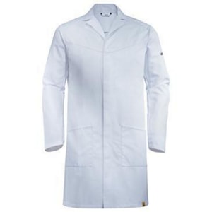 Herren-Berufsmantel ESD Gr.M Modell 395, wei&szlig;, EN 61340, 65% Polyester, 35% Baumwolle