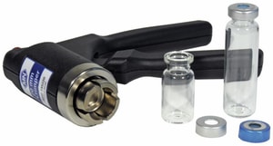 Verschlie&szlig;zange, egronomisch f&uuml;r 20mm Alu-B&ouml;rdelkappen